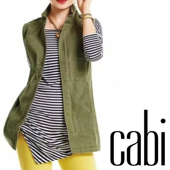 Cabi #5105 Explorer Vest Outwerar Utility Miitary Olive Green Size Small - Picture 1 of 7